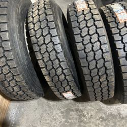 11R-22.5 Set Of tires With Wheels 