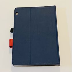 Magnetic Tablet Case Blue with Bluetooth Rechargeable Keyboard Black USED