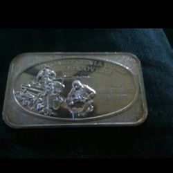 Silver .999 Fine 1973 Art Bar