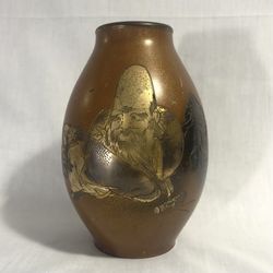Antique Japanese Bronze Vase