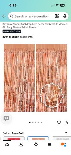 Rose Gold Tassel Curtain