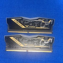 Delta T Force RGB DDR4-3200 16gb Ram (2x8gb)