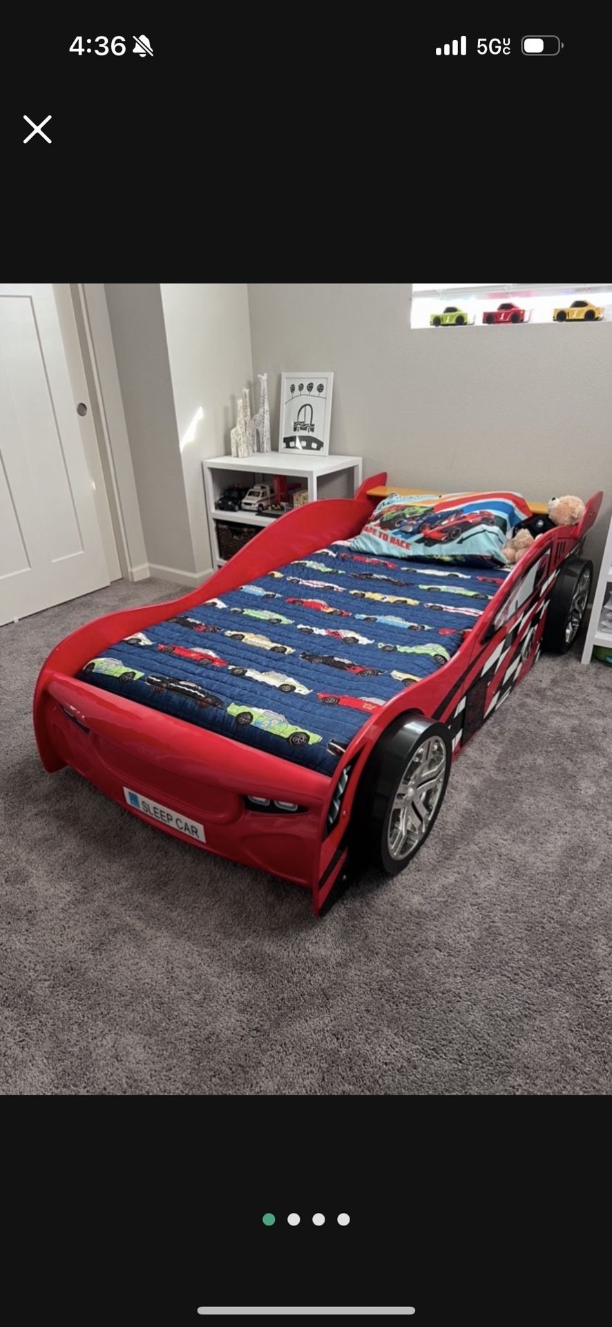 Boys Race Car ποΈ Twin Bed