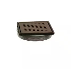 Watershield Shower System 4 in. Bronze Square Grid Drain Grate=P3-438