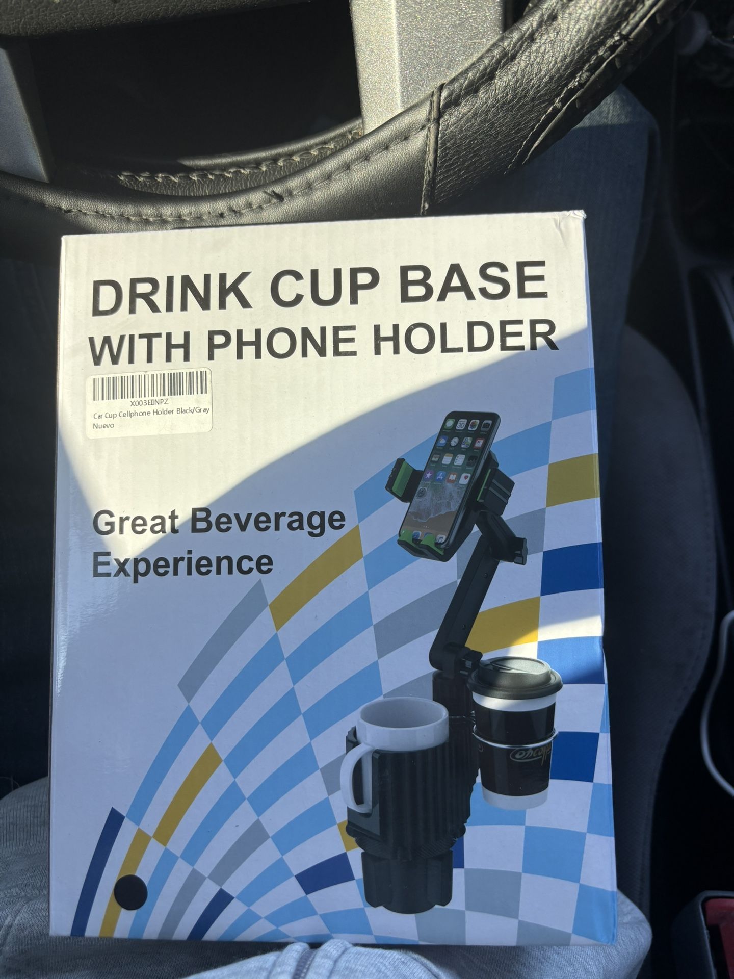 Drink Cup Base With Phone Holder