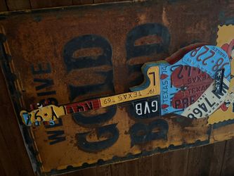 Guitar original license plates