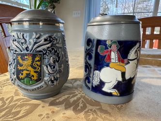 Vintage Western Germany Beer Steins - 0.5 liter