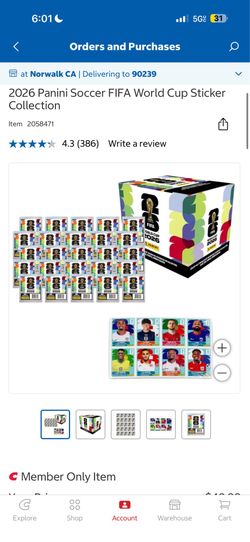 2026 Panini Soccer FIFA World Cup Sticker Collection  from Cotstcon