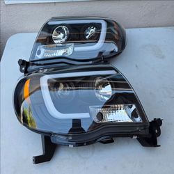 05-11 Toyota Tacoma LED DRL Projector Headlights Luces Focos Micas Faros Faroles Headlamps