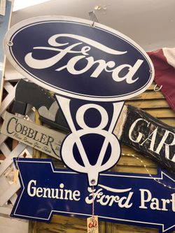 Ford V 8 Sign (Licensed)