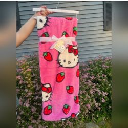 Hello Kitty Strawberry Blanket
