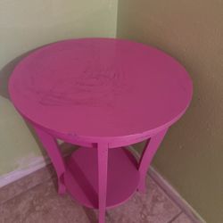 pink side table as is $40