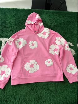 Pink flower hoodie