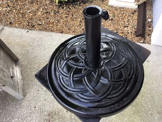 Heavy Black Steel Umbella Stand