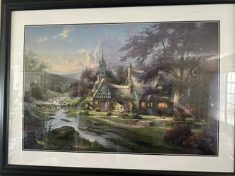 Thomas Kinkade Clock Tower Cottage