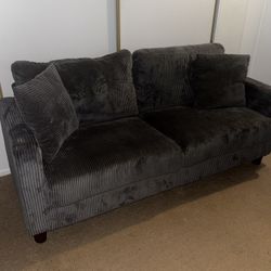 Grey Corduroy Couch