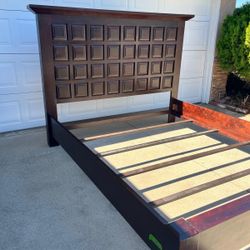 Solid Wood Cal King Bed frame 