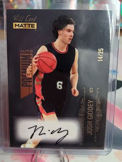 JOSH GEDDEY RC PREMIUM ♠️BLACK AUTO🔥 WILD CARD🔥MATTE 💥14 of 25💥