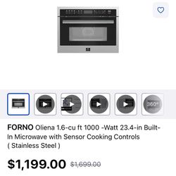 Forno Build In Microwave 