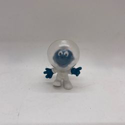 Rare Smurf Astronaut Astro Smurf Figure PVC Figurine Vintage *NICE* 1965