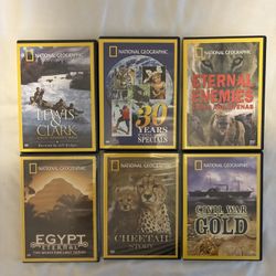National Geographic DVDs - Lot of 6 - Unopened