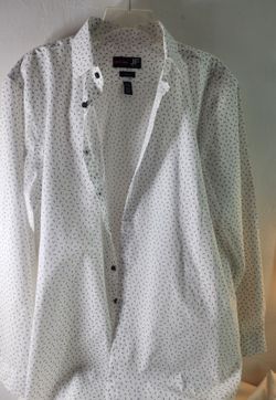 JF J. Ferrar Slim Fit Button-Up Dress Shirt