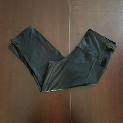 Champion Midi Compression Black Leggings sz  L