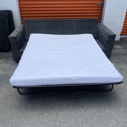 Grey Sofa Bed Sleeper Pullout Couch 