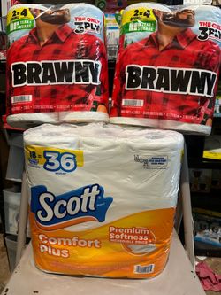 Brawny Paper Towels & Scott Toilet Paper Bundle