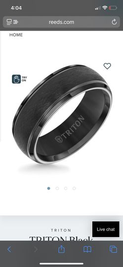 Triton Men’s Tungsten Black Ring