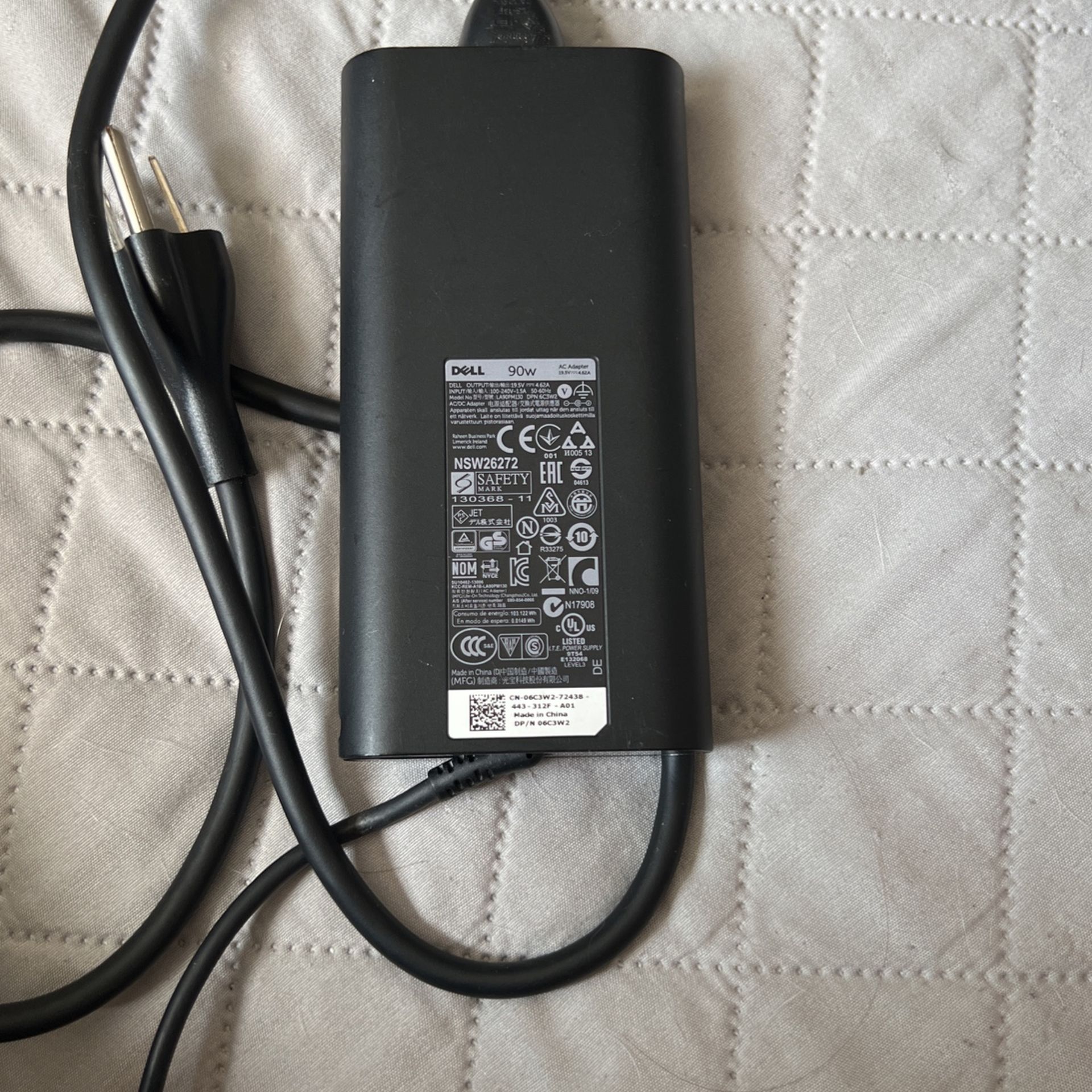 Dell 90w Laptop Charger 