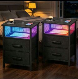 BRAND NEW Led Nightstands NEVER OPENED!!! $150 OBO