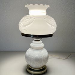 Vintage White Lamp 15”