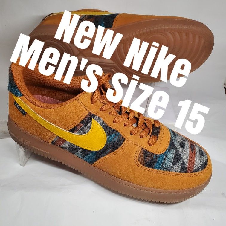 Nike Men's Size 15 M Air Force 1 Low N7 Pendleton Sneakers Jordan CQ7308-700