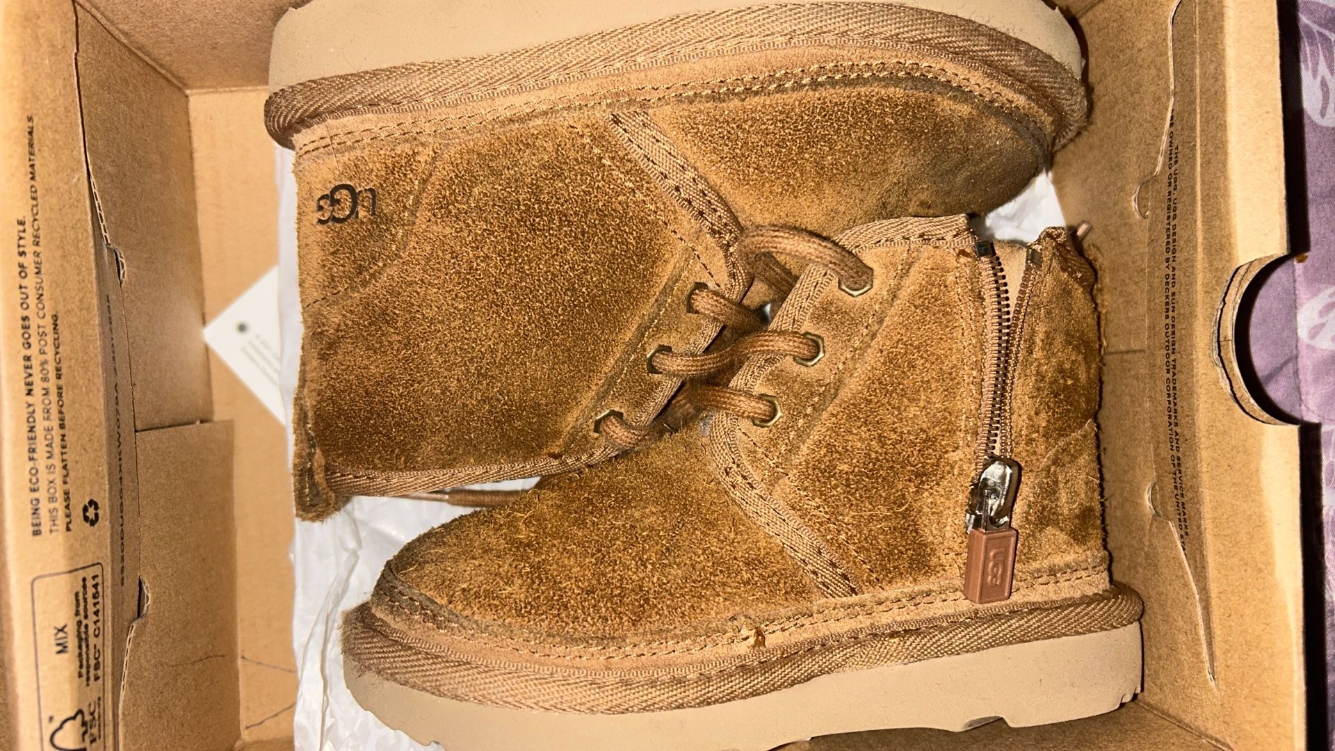 tan Uggs For  Child Size 9