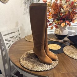 Michael Kors Size 5 Avery Brown Suede Boots 