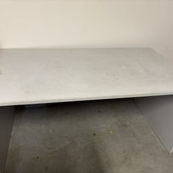 5 Ft Length Large White Wooden Study Desk