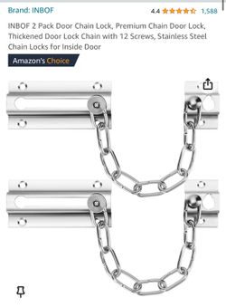 TWO Door Lock Chain