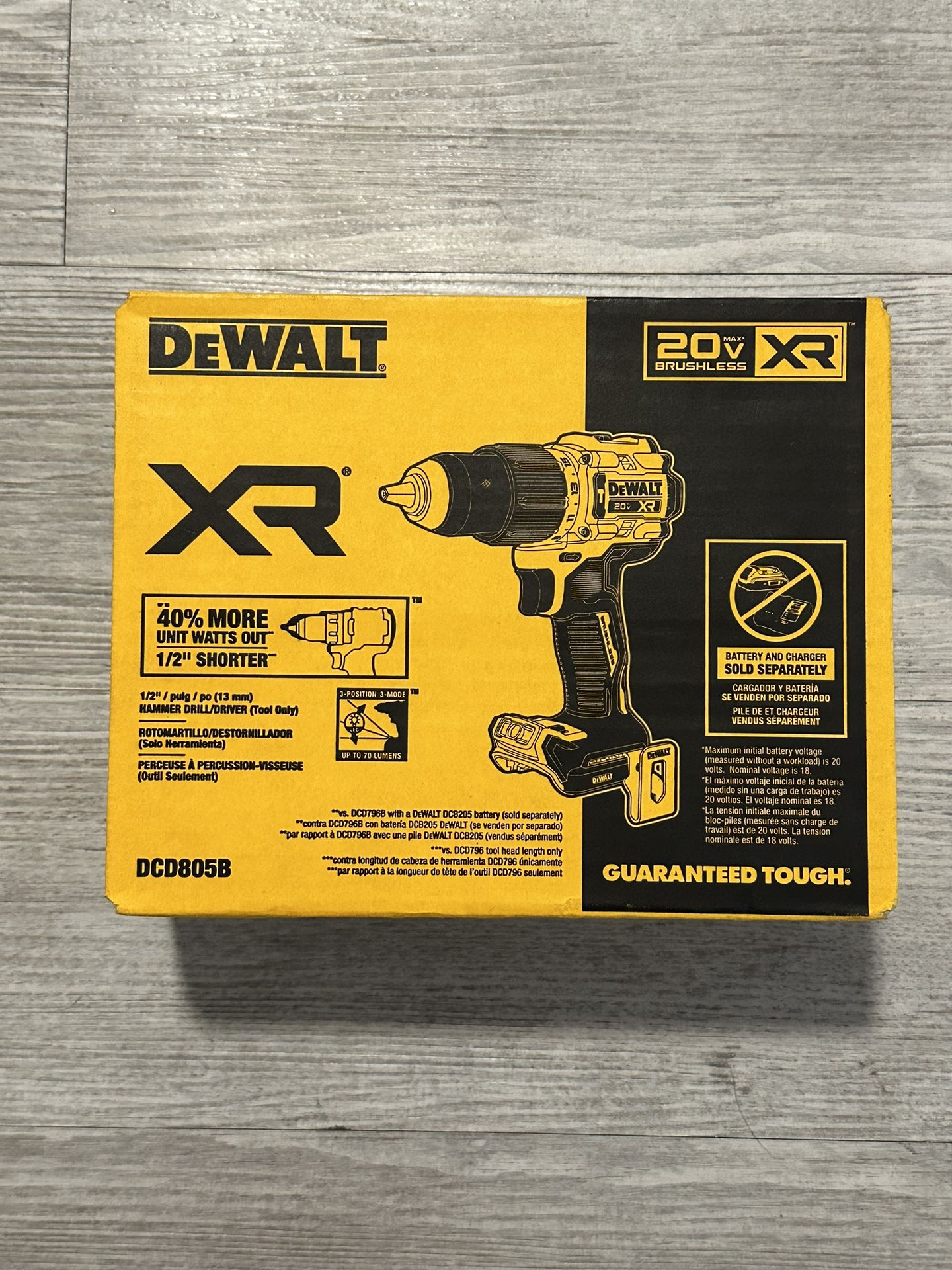 DEWALT Hammer Drill DCD805B
