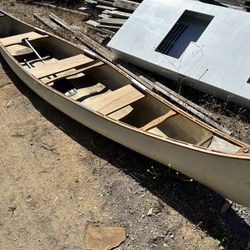 Custom Fiberglass Canoe.
