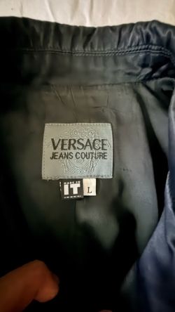 Versace Multi Zips Black Eco Leather Jacket