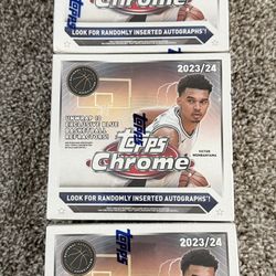 2023-24 Topps Chrome Basketball Monster Box NEW/SEALED x3