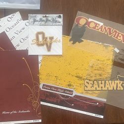 Ocean View Seahawks Stickers Paper Die Cuts