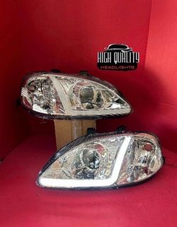 Honda Civic 1999. 2000 headlights.