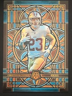 2025 Panini Mosaic Oversized Jumbo Stained Glass Christian McCaffrey #22 49ers