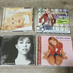 4 Vintage CDs Hannah Montana, Brittany Spears, Mariah Carey, Christina Aquilera $5 Each