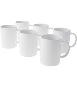 Cricut Ceramic Blank White mugs (6)