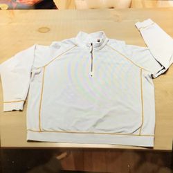 Tommy Bahama Shirt 2xl Pull Over Quarter Zip Light Blue
