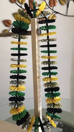 Graduation money leis