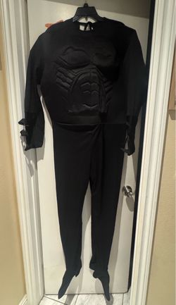 Black Superhero Muscle Chest Halloween Costume